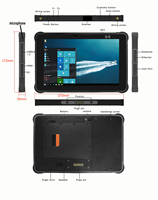 Tablette PC Robuste 10 pouces avec Lecteur NFC Frontal, Option Windows 11 Pro pour la Gestion d'Entreprise