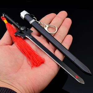 Épée Art en ligne <span class=keywords><strong>Kirito</strong></span> Elucidator Printemps Action 22cm Porte-clés Anime Épée Modèle Arme Artisanat Décor Cadeau pour SAO Fans <span class=keywords><strong>Cosplay</strong></span> - Product Image 3