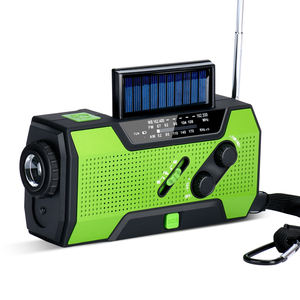 <span class=keywords><strong>Radio</strong></span> d'Urgence Multi-Fonction Solaire et à Manivelle AM FM Météo NOAA avec Batterie Externe de 5000mAh et Alarme SOS - Product Image 2