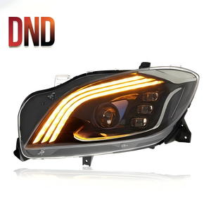 ชุดไฟหน้า Mercedes-Benz ML ปี 2012-2015 รุ่น W166 อัพเกรดสไตล์ Maybach แบบ LED โปรเจคเตอร์ พร้อมไฟวิ่งกลางวันแบบ LED และไฟเลี้ยวแบบ LED - Product Image 3