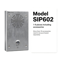 Interphone réseau SIP602, interphone vocal haute définition, coque anti-collision, contrôle d'accès d'usine, interphone vocal IP pour entrée