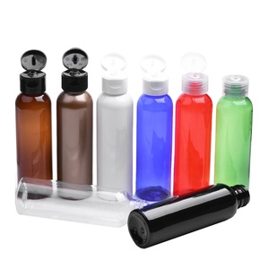 MUESTRA GRATUITA Botella Cosmética Recargable Transparente Ámbar de 200 ml con Tapa Abatible de Plástico, Envase de PET para Champú para Adultos - Product Image 3
