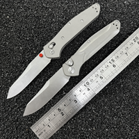 Couteau pliant de luxe en acier M390 de haute précision CNC BM 9400, manche en titane TC4, couteau de poche tactique de survie en plein air, outil EDC