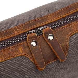 Travel <b>Toiletry</b> <b>Bag</b> Double Zipper Design with Leather Handle Suitable <b>for</b> Both <b>Men</b> and Women <b>for</b> Travel Daily Use - Product Image 4