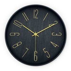 12 Inch Silent Quartz Wall <b>Clock</b> Round Analog <b>Battery</b> Powered Minimalist White Black Number Hanging <b>Clock</b> for Living Room - Product Image 6