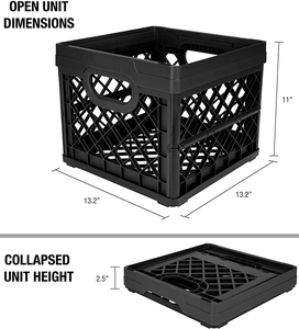 Tùy Chỉnh Bán Buôn Có Thể Gập Lại Đa Chức Năng Nhựa Màu Đen Hộp Lưu Trữ - Product Image 2