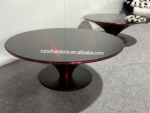 Kính Trang Trí Nội Thất Có Thể Điều Chỉnh Thủy Tinh Kim Loại Bàn Cà Phê ovni up Vòng Cocktail Bảng - Product Image 3