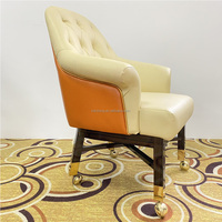 Chaise de Poker réglable à pieds en bois noir, fauteuil de Poker robuste de bonne qualité