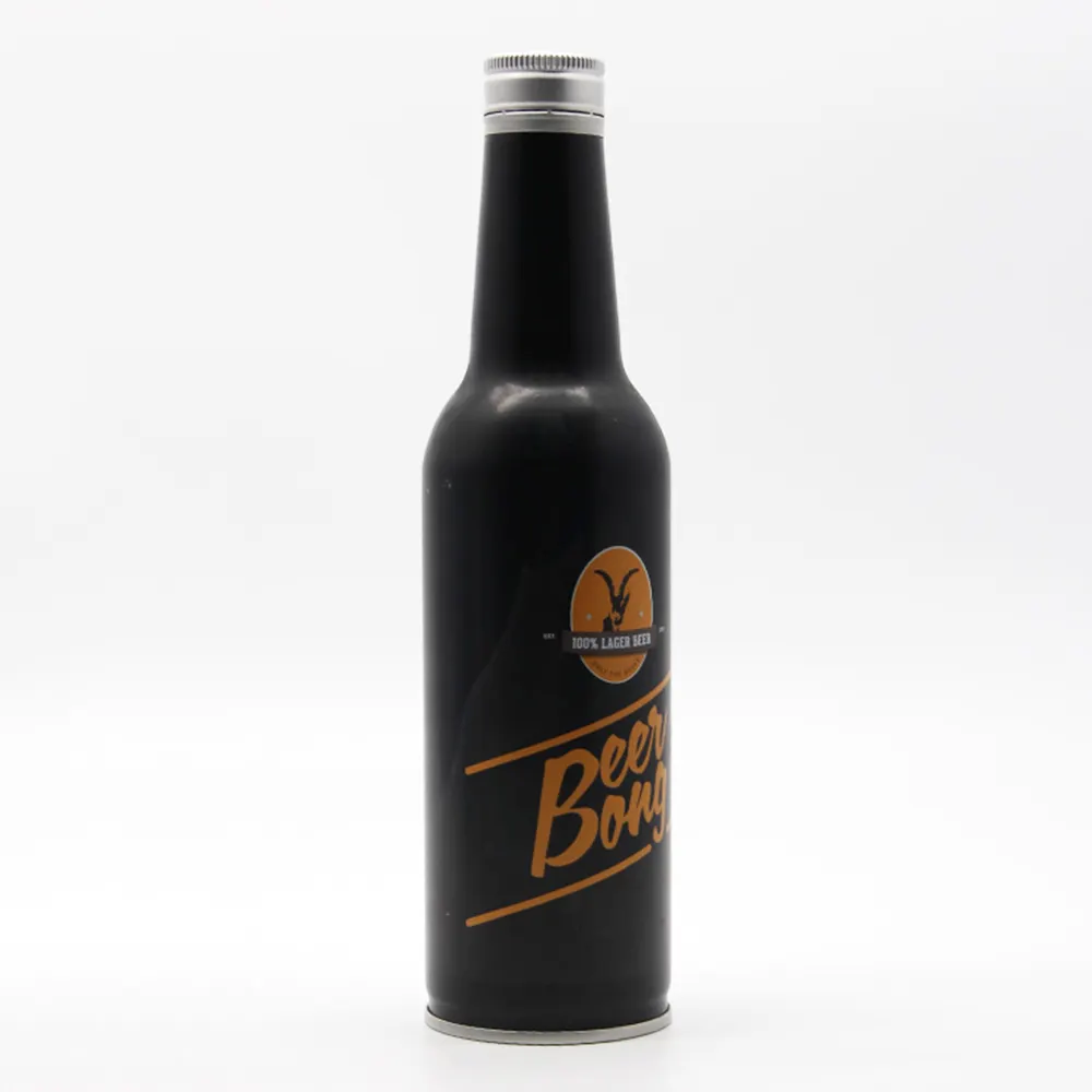 Botella de alcohol para bebidas, de acero inoxidable, color personalizado