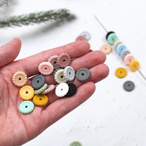 โปรโมชั่น ลูกปัดซิลิโคนกันกระแทก ขนาด 12 มม. จำนวน 100 ชิ้น รูปทรงกลมแบนลายจุด สำหรับทำเครื่องประดับสร้อยคอ DIY อุปกรณ์เสริม จำนวนมาก - Product Image 3