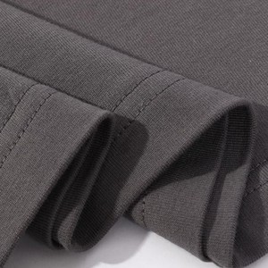 Camiseta con hombros descubiertos, venta al por mayor, 220 gramos, cuello redondo, deportes, ropa de calle de algodón grueso, camiseta personalizada de algodón pesado de gran tamaño - Product Image 5