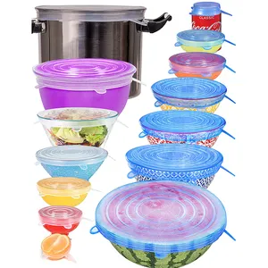 2024 Reusable Bpa Free Durable Food Storage Covers Easy To Handle Silicone Stretch Lids For Bowl Dishwasher