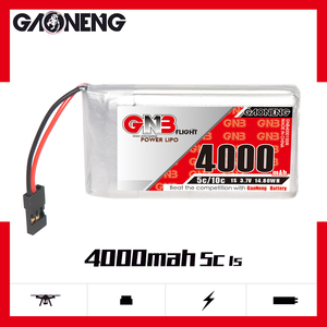 แบตเตอรี่ Gaoneng 4000mah 1s 5c 10c 3.7v หัวต่อ Jr สำหรับ M17 Gnb - Product Image 5