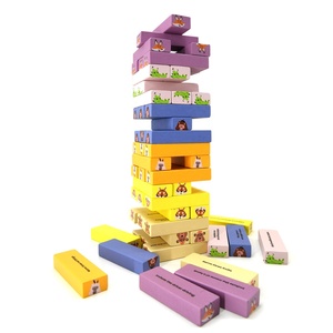 54 pezzi di legno blocco torre di gioco per coppie e adulti divertente gioco di festa per le notti di San Valentino regalo di Stacking blocchi - Product Image 6