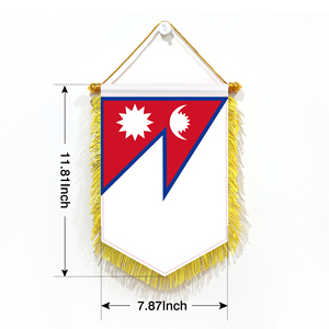 Mini 20x30cm Pennant Car Flags Nepal Wall Decor Display Accessories <b>Small</b> Ornaments for Hanging - Product Image 5