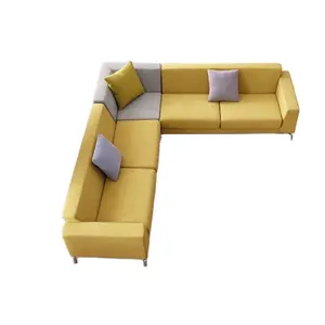 Canapé d'angle en cuir blanc, ensemble de canapés en cuir Dragon Mart Dubai noms des entreprises de meubles canapé Conner