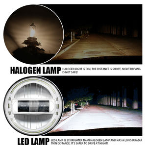 DOT approvato KINGKONG LED Headlight con angel eye led di <span class=keywords><strong>Angelo</strong></span> 7 pollici rotonda halo faro per jeep wrangler jk - Product Image 4