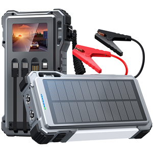 Démarreur portable 1500A à courant de crête, batterie externe solaire 12000mAh, chargeur rapide PD 45W pour camping, voyage et situations d'urgence - Product Image 2