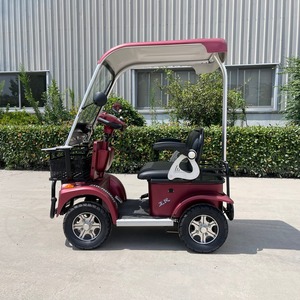 Voiturette <span class=keywords><strong>de</strong></span> golf électrique 2 places 4 roues 60V 800W avec roues en alliage, contrôleur 15 tubes et toit ouvrant pour le transport du personnel des clubs <span class=keywords><strong>de</strong></span> golf - Product Image 5