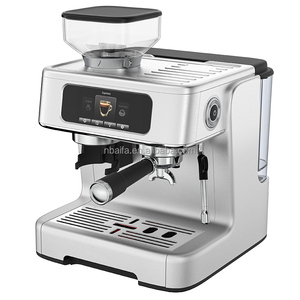 Aifa 2 en 1 Machines à café expresso et moulin à grains Nouveau style rétro Machine à café portable 20 bars avec fonction d'échauffement - Product Image 4