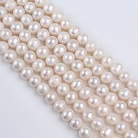Chaînes de perles d'eau douce naturelles de qualité AAAAA de 12 à 15 mm pour la fabrication de bijoux, vente en gros personnalisée en vrac