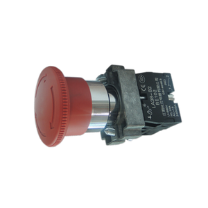 Botón pulsador de metal con cabezal de hongo de 22 mm para elevador, serie LA38, interruptor de enclavamiento - Product Image 4