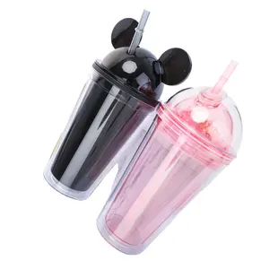 Stor 500Ml Premium Aluminum Minnie Water Bottle Pink