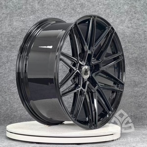 722Auto T6061 Jantes forgées 20x10 Mesh Deep Concave Noir Brillant Légères TUV 5x112/5x120 pour BMW <span class=keywords><strong>X2</strong></span> M35i - Product Image 4