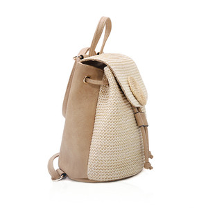 Nedeins — Mini sac <span class=keywords><strong>à</strong></span> dos de plage en paille pour femmes, mode printemps-été - Product Image 3