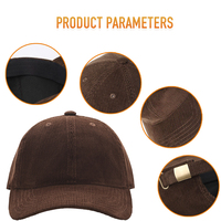 Gorra Heycap de Pana Personalizada de Alta Calidad, Gorra de 6 Paneles con Logotipo Bordado, Gorra Snapback Sin Estructura, Gorras Personalizadas Streetwear