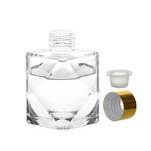 Bouteille diffuseur de parfum en verre carré personnalisable avec <span class=keywords><strong>bouchon</strong></span> en liège pour aromathérapie, vente en gros, plusieurs tailles - Product Image 5