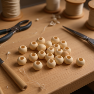 Ilan Wooden <b>Beads</b> 16Mm <b>Large</b> Hole For Crafting And Jewelry Making - Product Image 3