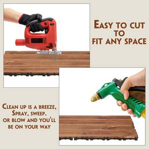 Baldosas de Madera para Terraza Exterior, 600 x 300 mm, Impermeables, Antideslizantes, Decoración para Patio Trasero, Balcón, Piscina - Product Image 5