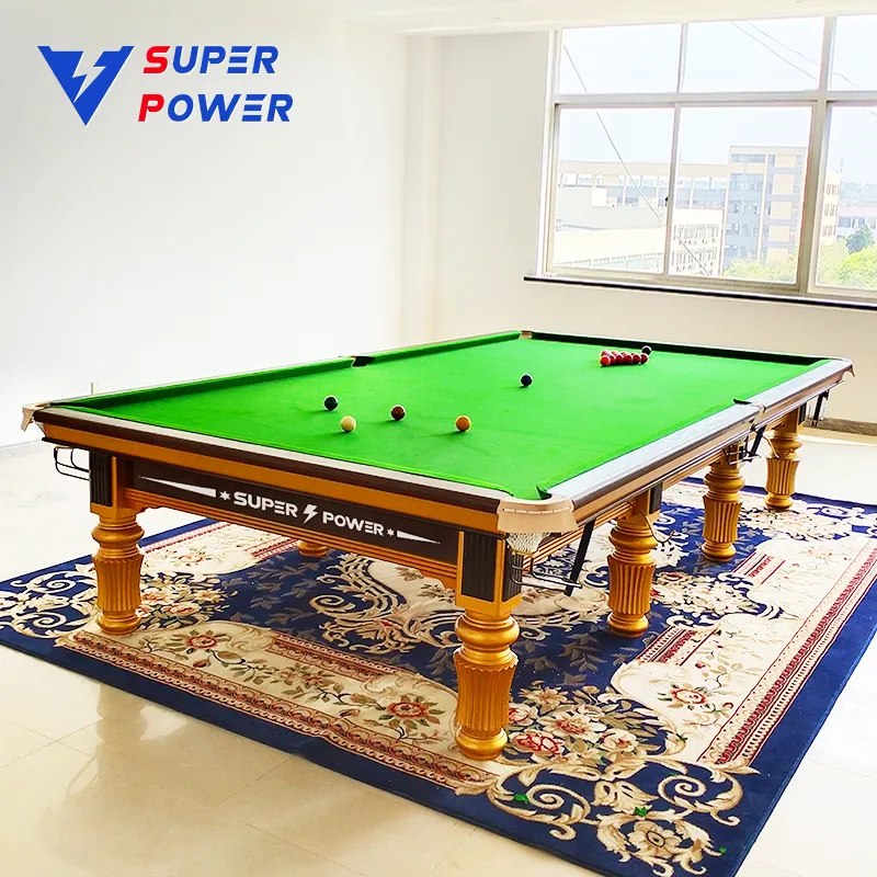 SuperPower billiard manufacturer supplier 12ft snooker table