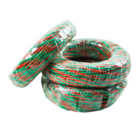Câble torsadé RVS souple 2 conducteurs 0,75-4,0 mm² rouge et blanc pour diffusion audio, facile à enfiler dans les conduites
