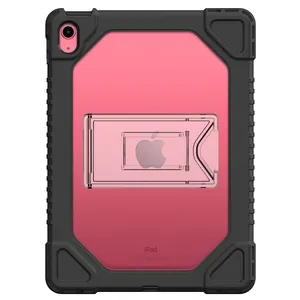TPU Rugged Clear Back Case For IPad 10.9 10th Generation Case With Built In Screen Protector And Kick Stand Support Logo Print