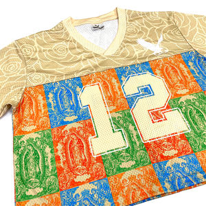 Uniformes de desgaste de fútbol americano, ropa de calle personalizada, camiseta sublimada de malla - Product Image 4