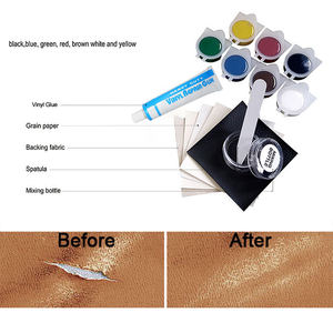 WBG Pâte Liquide Réparatrice pour Cuir, Gel de Réparation pour Sièges de Voiture et Canapés, Kit de Réparation de Cuir, Colle Adhésive pour Cuir - Product Image 3