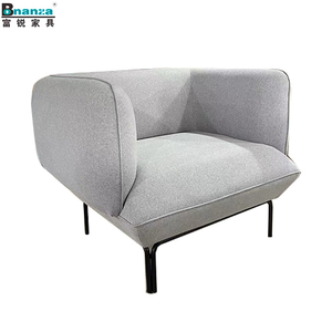 Foshan Bonanza hecho en China Venta de sofá de tela calentada barata con patas de metal KD para el mercado del Reino Unido - Product Image 2