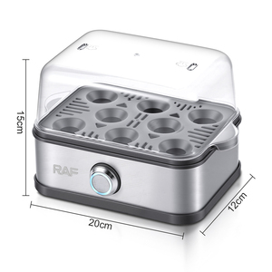 หม้อต้ม RAF 300W สำหรับไข่ได้สูงสุด 8 ฟอง พร้อมปุ่มควบคุมเดียว ใช้งานง่าย และระบบป้องกันความร้อนเกินสำหรับการทำอาหารสองเท่า - Product Image 5