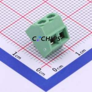 DG381S-3.81-02P-14-00A(H) Screw Terminal Block Through hole Component (THT),P=3.81mm Connector 1x2P 3.81mm Green Through Hole - Product Image 1