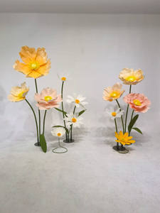 N499 Fiori Giganti Fatti a Mano in Carta Organza per Matrimoni, Festa della Mamma e Decorazioni per il Ritorno a Scuola - Product Image 5