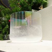 Bols sonores d'alchimie personnalisés, bols chantants en cristal aux couleurs des chakras, instrument de guérison sonore, musique spirituelle pour la méditation