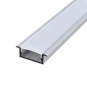 For Strip Lighting Channel Recessed Mounted Extruded Aluminum Heatsink Led Extrusion Profile//