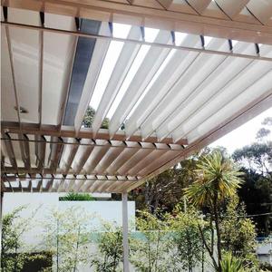 Waterproof Or Sunshade Louver Roof and Aluminium Louvered Pergola with Curtain - Product Image 1