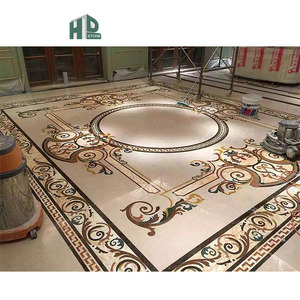 Vòng bằng tia nước cắt Mô Hình Khảm với đá cẩm thạch cho khách sạn foyer Thiết kế sàn - Product Image 5