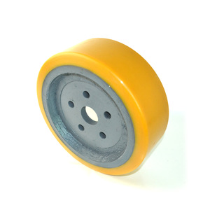Roue motrice de chariot élévateur Hyster, jante en acier polyuréthane, différentes tailles, pour pièces d'équipement de manutention - Product Image 1