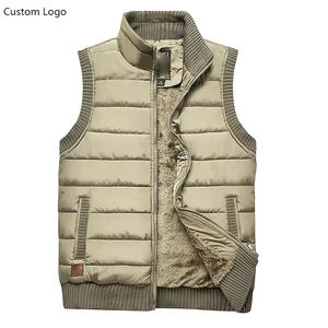 Gilet di tela foderato in <span class=keywords><strong>pile</strong></span> Multi tasche gilet di pesca personalizzato caccia escursionismo piumino per uomo giornalista macchina fotografica uomo - Product Image 3