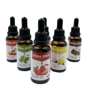 30 / 50 / 100/ 120ml hương vị sô cô la hữu cơ tự nhiên Stevia đường chất làm ngọt chất lỏng số lượng lớn bán buôn
