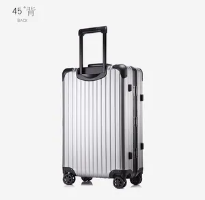 Объемные продажи 20 "24" 28 "Модный дизайн большой емкости для путешествий из алюминиевого сплава чемодан на заказ